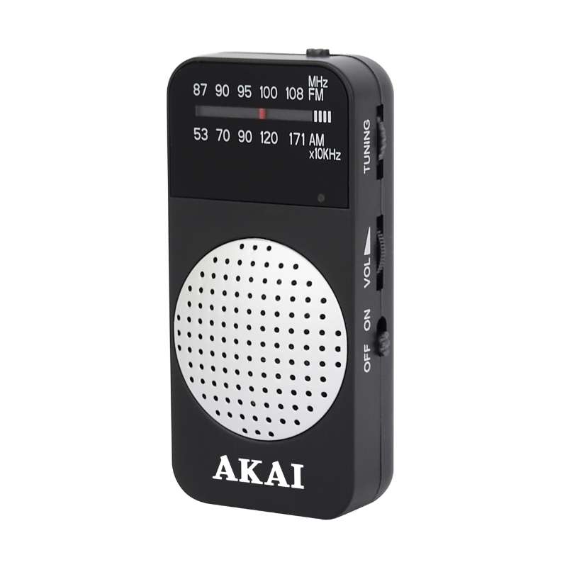 Akai APR-250 Αναλογικό φορητό ραδιόφωνο τσέπης FM/AM με ενσύρματα ακουστικά  