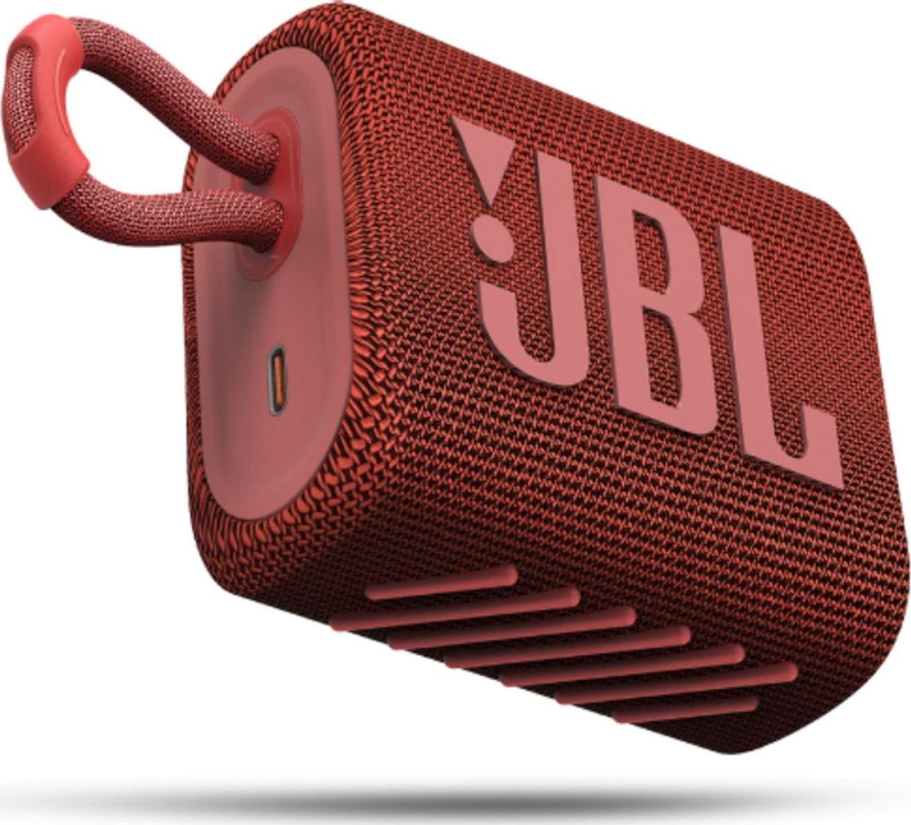 JBL GO3, Portable Bluetooth Speaker, Waterproof IP67, (Red)  