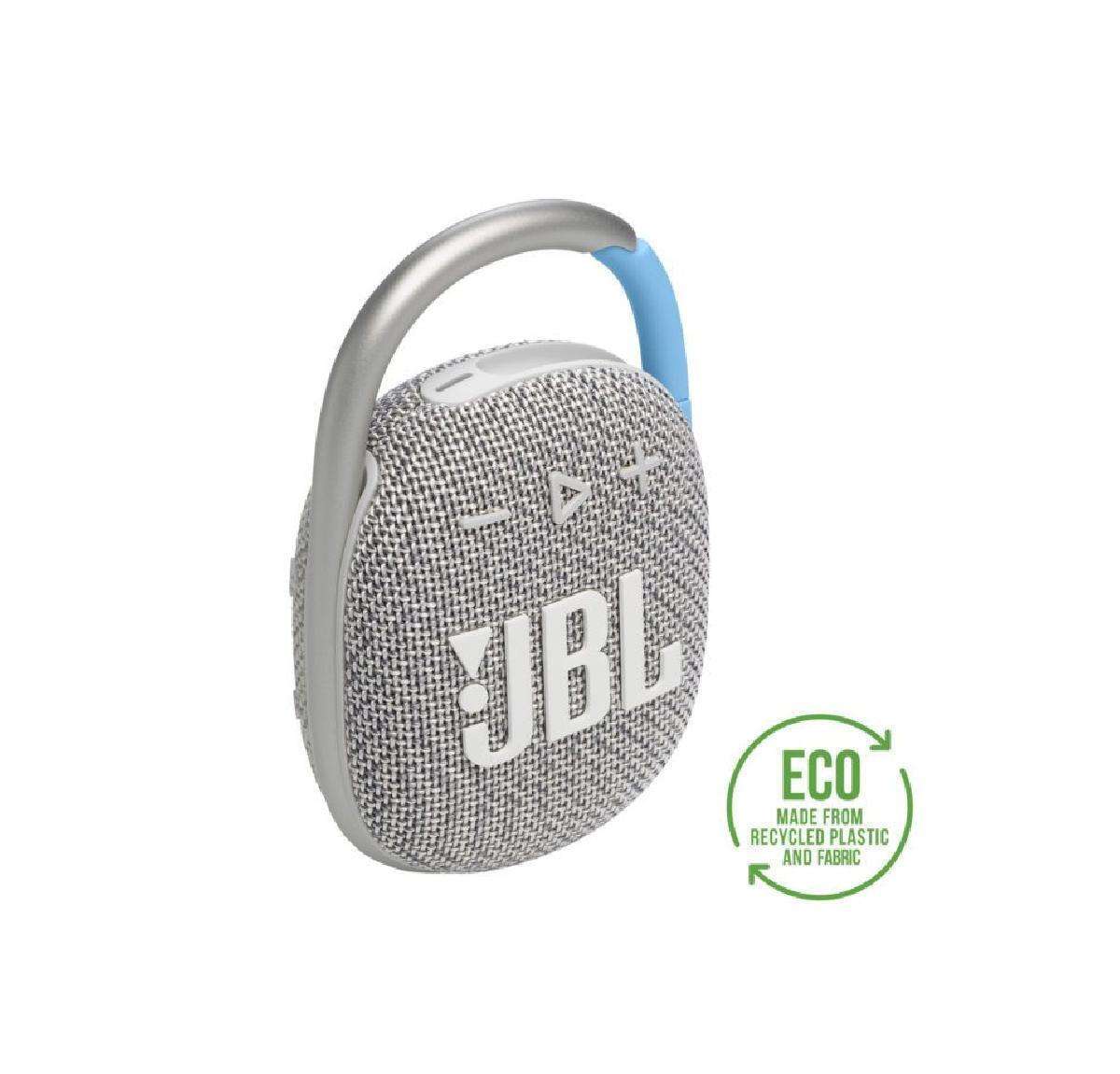 JBL Clip 4 Eco Blue Αδιάβροχο Ηχείο Bluetooth 5W με Διάρκεια Μπαταρίας έως 10 ώρες Λευκό  