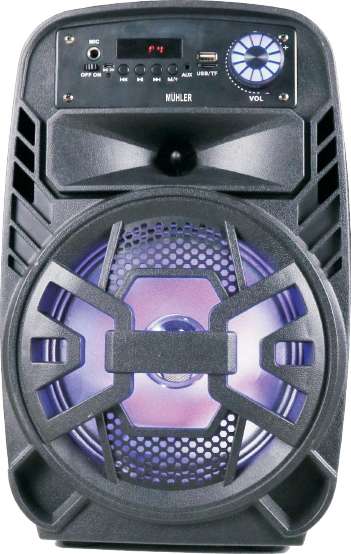 Muhler Max 3 Ηχείο με λειτουργία Karaoke σε Μαύρο Χρώμα  