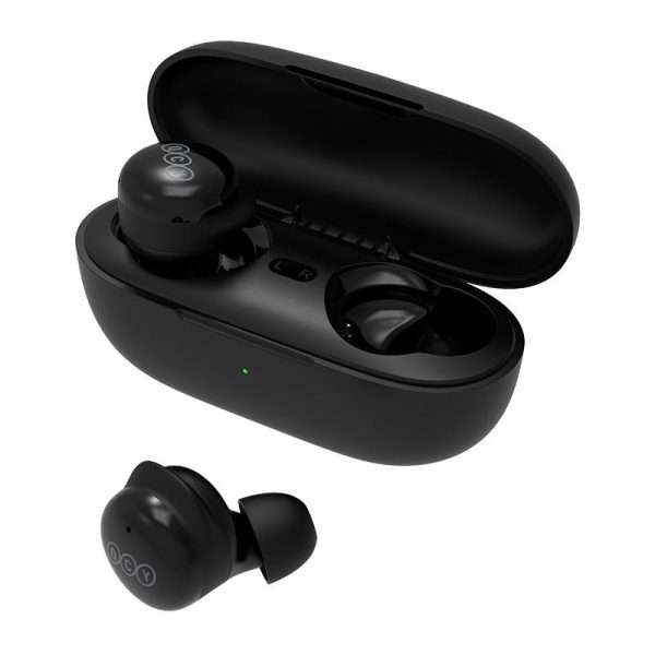 QCY T17 TWS BLACK 6MM DYNAMIC DRIVER-MIC NOISE CANCEL. MUSIC TIME: 4H. CALLING TIME: 3,5H. BLUETOOTH  