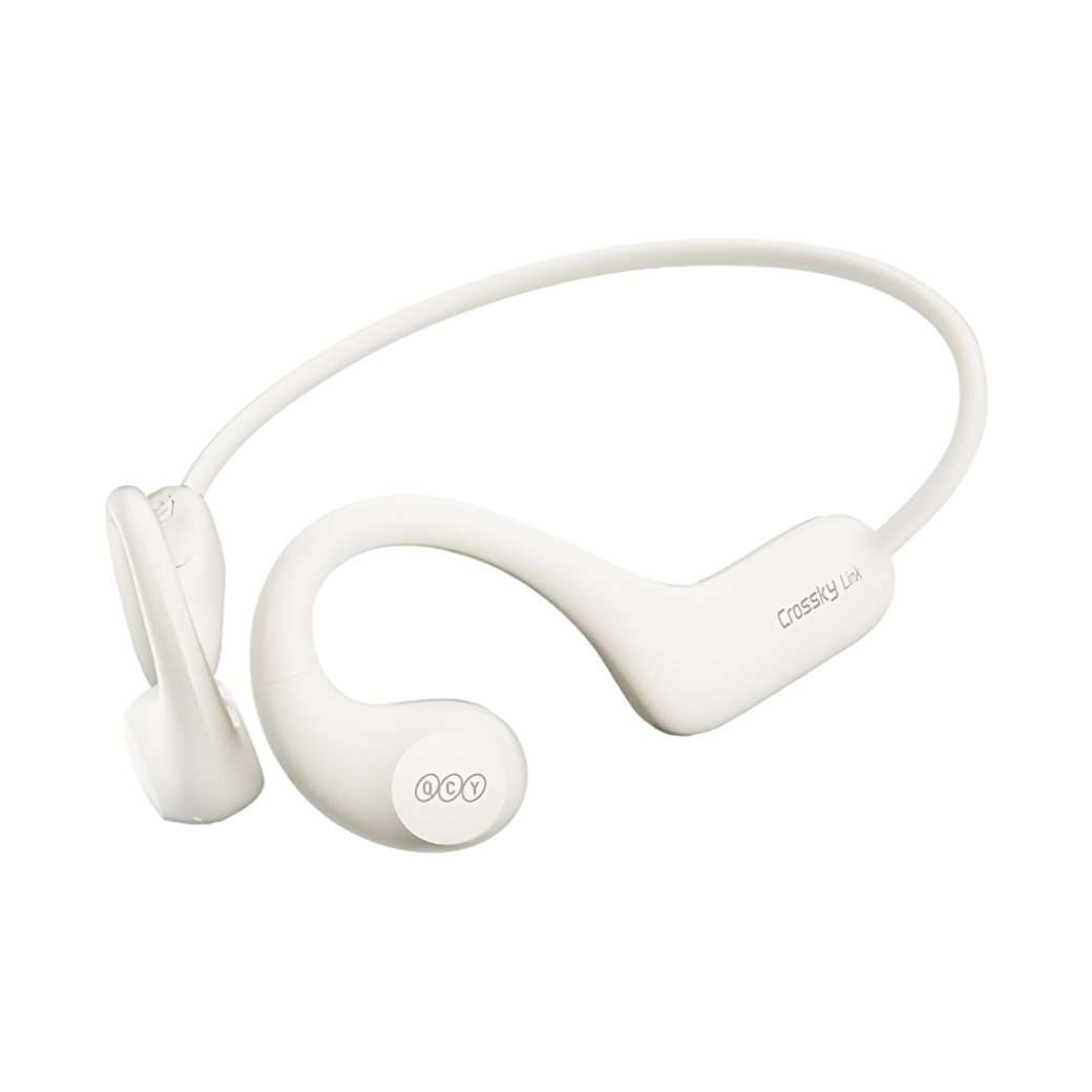 QCY Crossky Link White- Open Ear Air Conduction Headphones Sports Waterproof IPX6 Headset BT5,3  