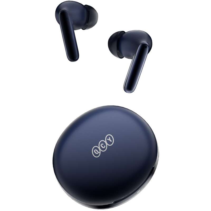 QCY T13 ANC 2 Blue - TWS 28dB active noise canceling 10mm drivers, BT 5.3 30 hours True Wireless  