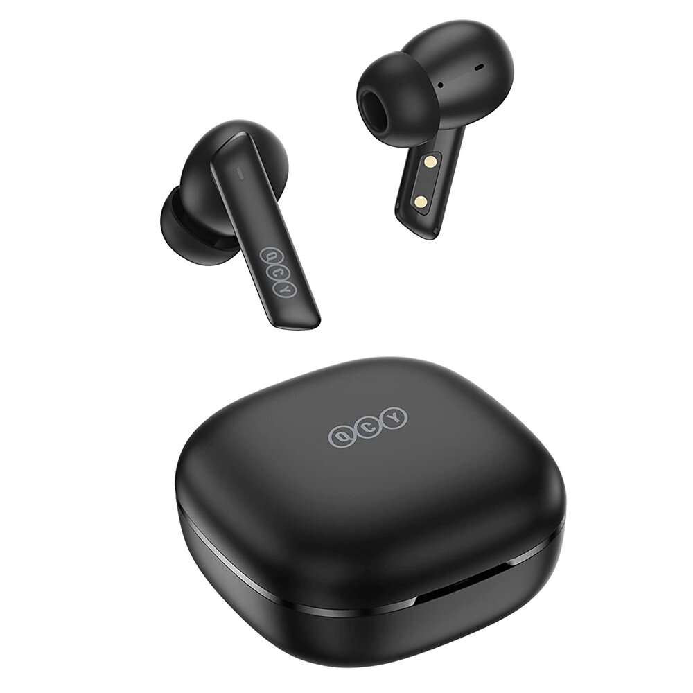 QCY HT05 Melobuds ANC TWS BLACK Dual Driver 6-mic noise cancel. True Wireless Earbuds - 10mm drivers  