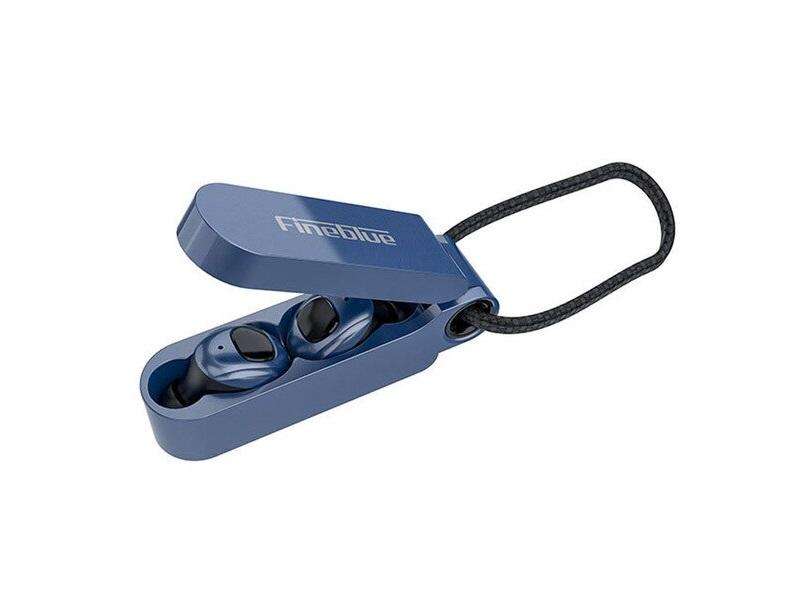 Bluetooth Fineblue F MAX TWS Stereo Earbuds with Charging Box Blue v5.0  