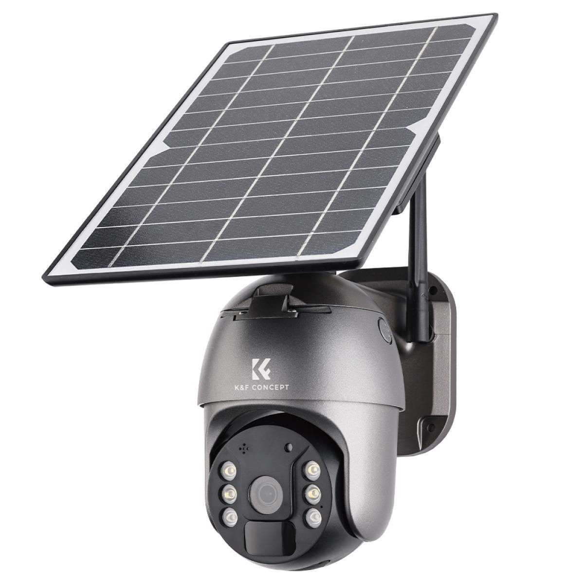 KF Concept KF50.0009AEU 4G LTE Security Camera 2K, Wateproof IP66, Motion Detection PIR, 10400mAh Bu  