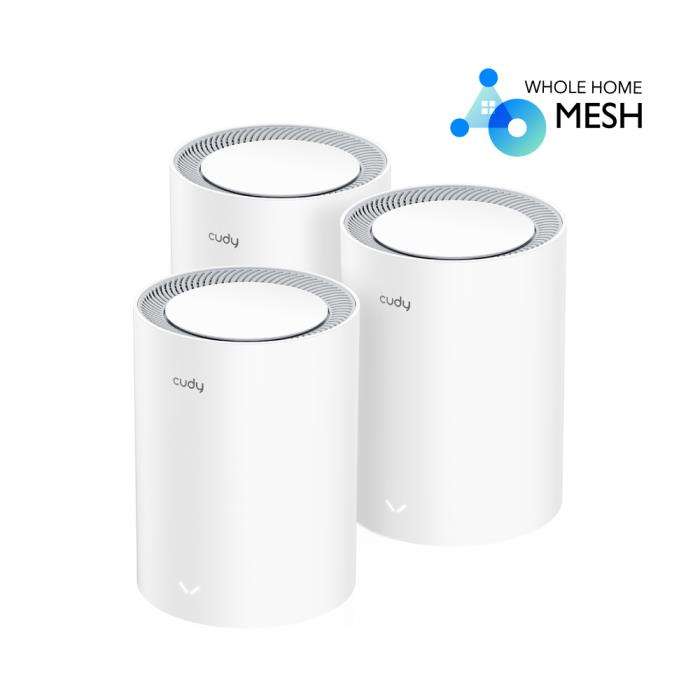 Mesh Wi-Fi6 AX3000 Cudy M3000 V2.0 White (3-Pack)  