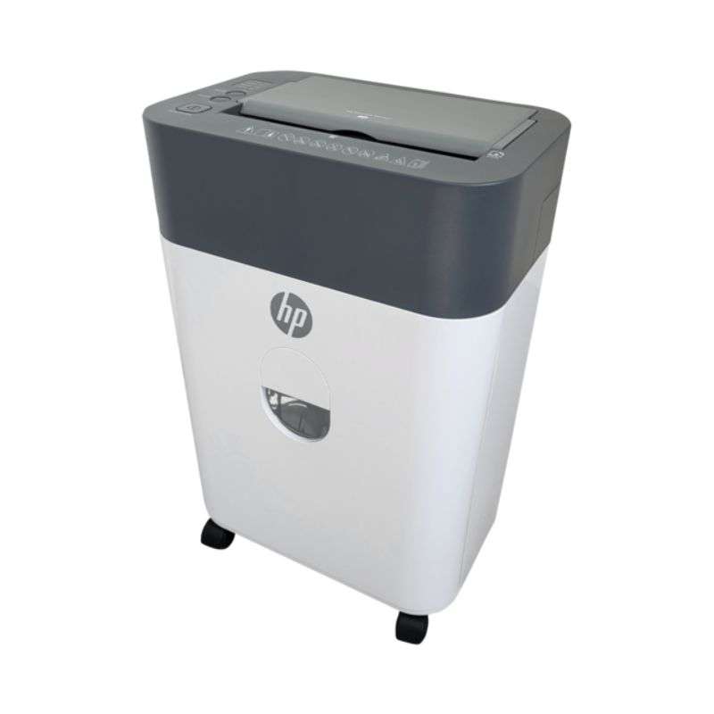 HP OneShred Auto 100CC – 2818 Λευκός/Γκρι καταστροφέας εγγράφων και καρτών Cross Cut P4 – 9 Manual/100 Auto x A4 – 17L  