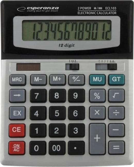 Esperanza ECL103 calculator Desktop Basic Black, Gray  