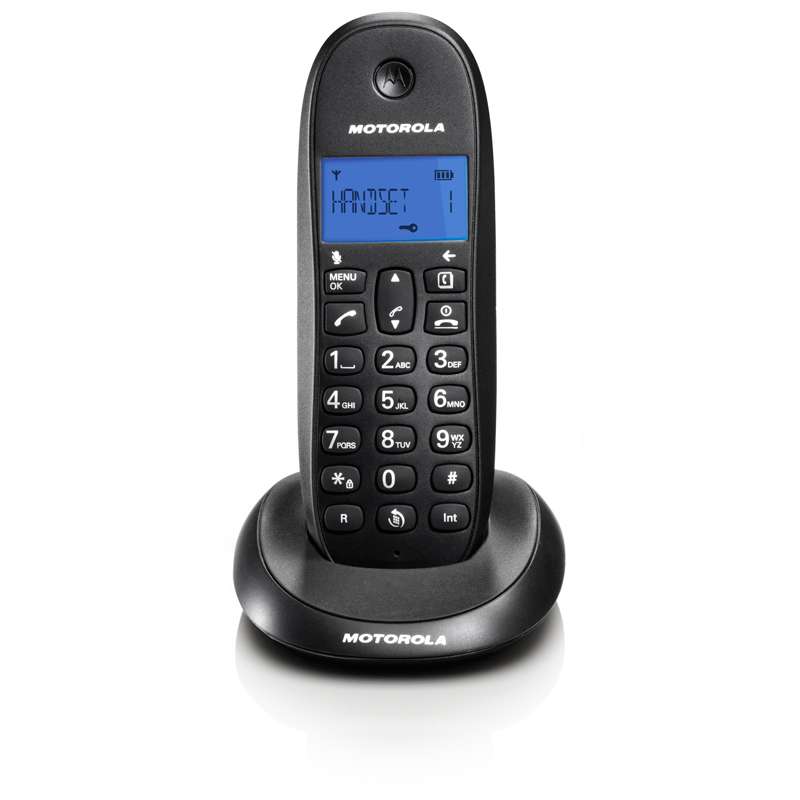 Motorola C1001LB Μαύρο (Ελληνικό Μενού) Ασύρματο τηλέφωνο  