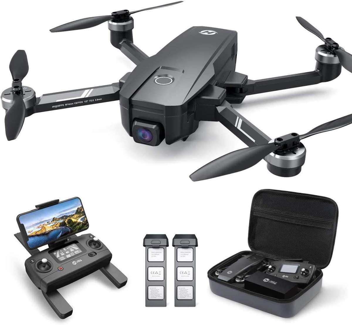 Holy Stone HS720E(HS105) 4K EIS(Electric Image Stabilization)Drone With UHD Camera And 2 Batteries Included  