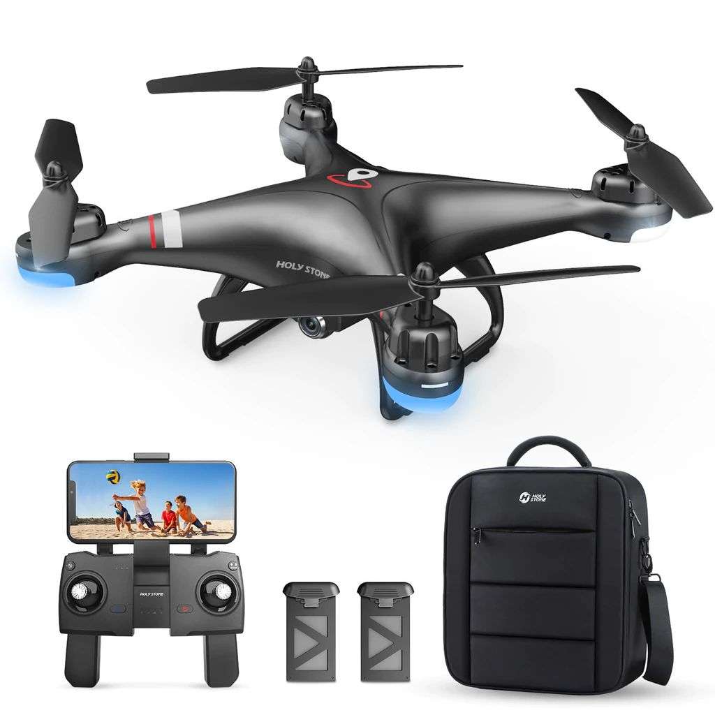 Holy Stone HS110G FPV Drone Full HD 1080p Camera and GPS With 2 Batteries and Carrying Bag  