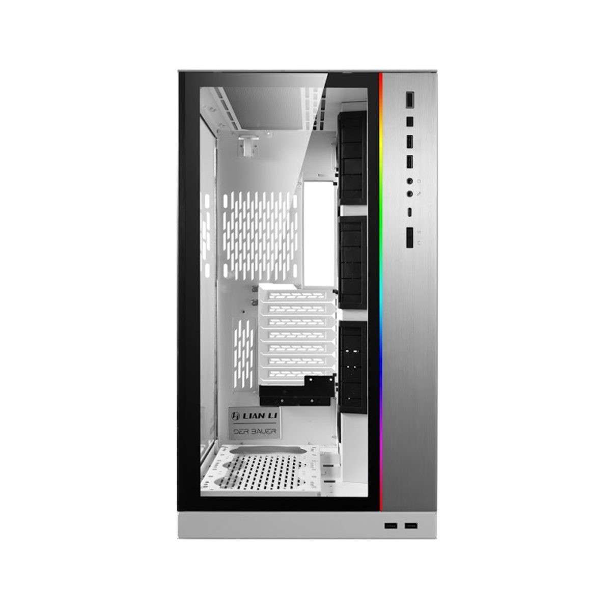 LIAN LI PC-O11 DYNAMIC XL ROG CERTIFY WHITE – WHITE E-ATX / ATX / M-ATX (STEEL & ALUMINIUM) PC CASE  