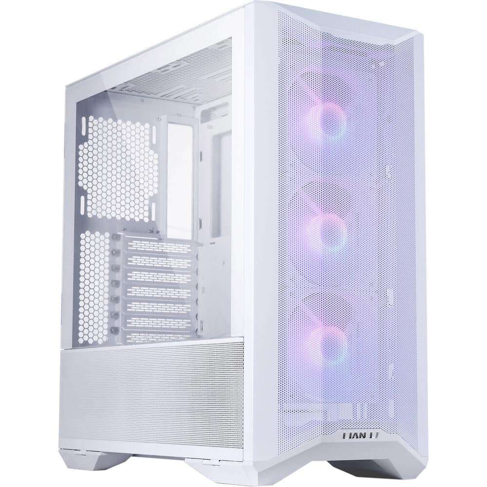 Lian Li Lancool II Mesh Snow - White Type-C ( 3 x 120mm aRGB fans included) PC Case  