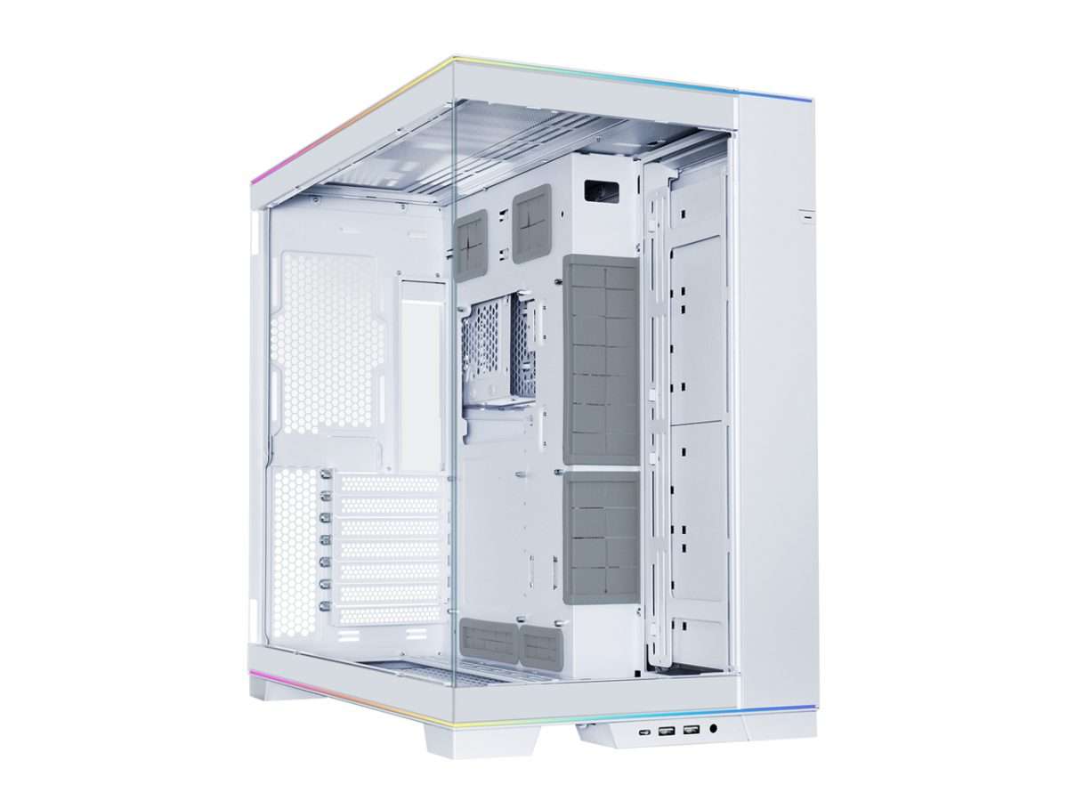 Lian Li O11D EVO RGB White - White EATX(under 280mm)/ATX Columnless Tower PC Case  