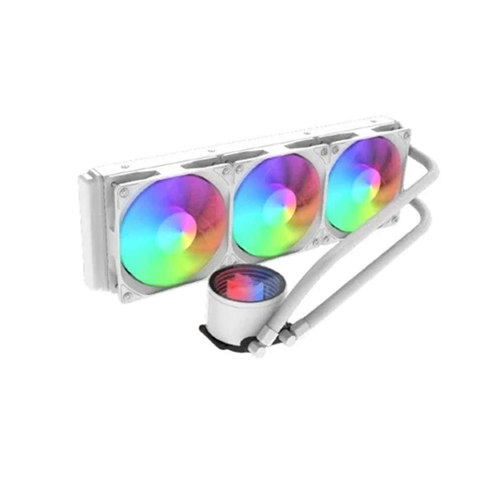 CPU Water Cooler - Redragon CCW-3013W ARGB 360 White Liquid CPU Cooler  