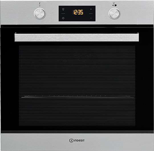 Indesit IFW 6841 JH IX Φούρνος Εντοιχιζόμενος Inox 71lt A+  