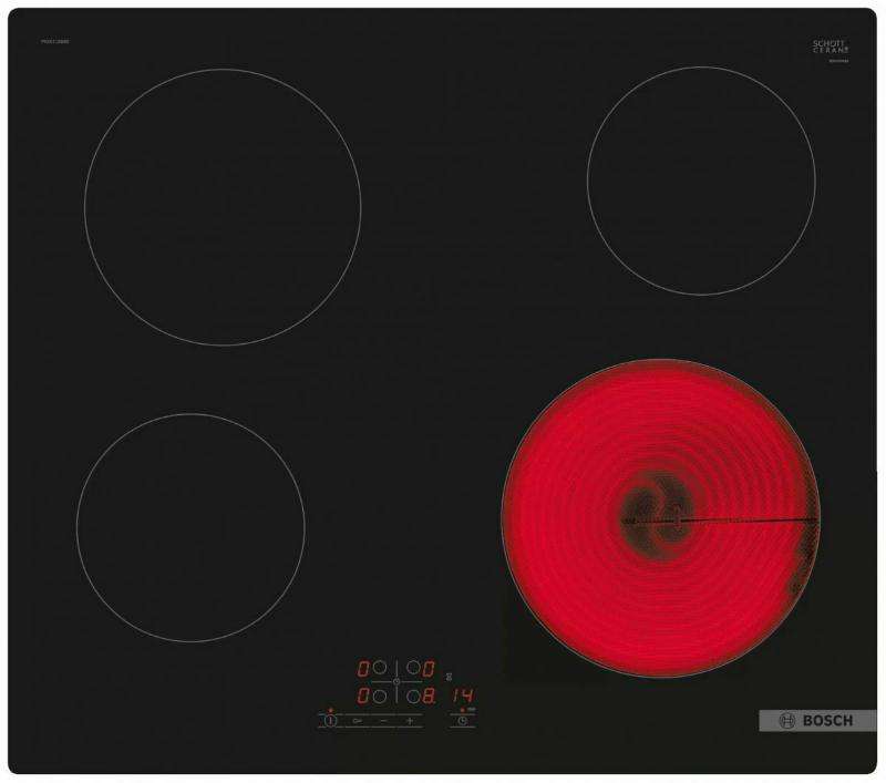 Εστία Αυτόνομη Κεραμική Bosch PKE611BB2E Black  