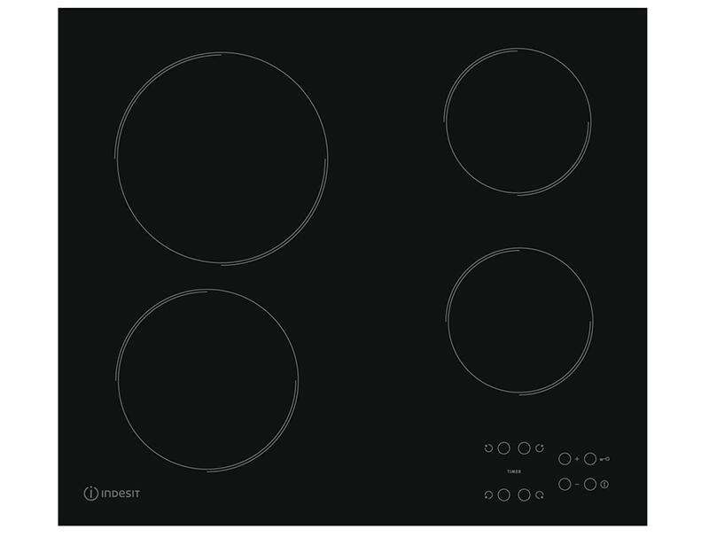 Εστία Αυτόνομη Κεραμική Indesit RI 161 C Black  