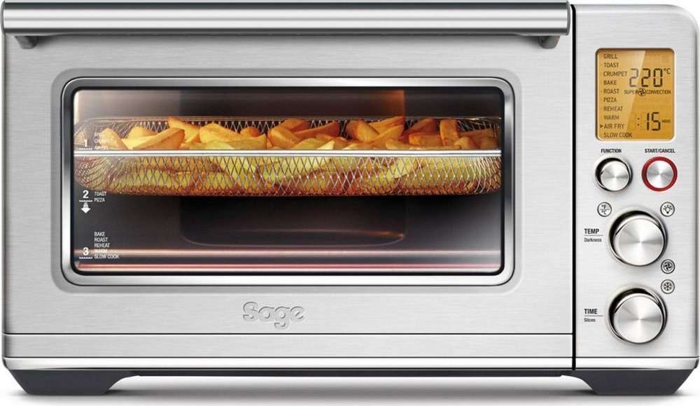 Sage SOV860BSS Smart Oven Air Fryer Ηλεκτρικό Φουρνάκι 22lt Χωρίς Εστίες με Αέρα  
