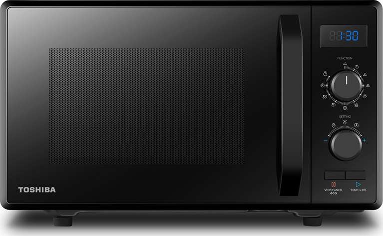Toshiba MW2-AG23P BK Φούρνος Μικροκυμάτων με Grill 23lt Μαύρος  