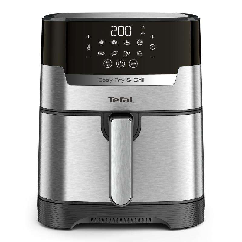 Φριτέζα Αέρος Tefal Easy Fry & Grill Digit EY505 Silver  
