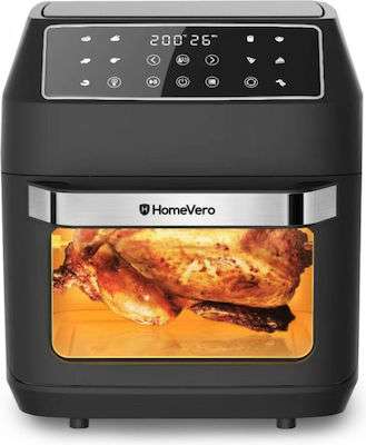 HomeVero HV-AF12.2XL Air Fryer 12lt Μαύρο  