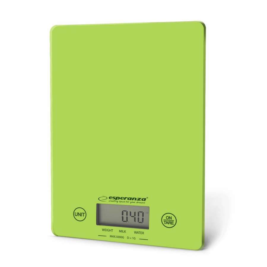 Esperanza EKS002G kitchen scale Electronic kitchen scale Green,Yellow Countertop Rectangle  