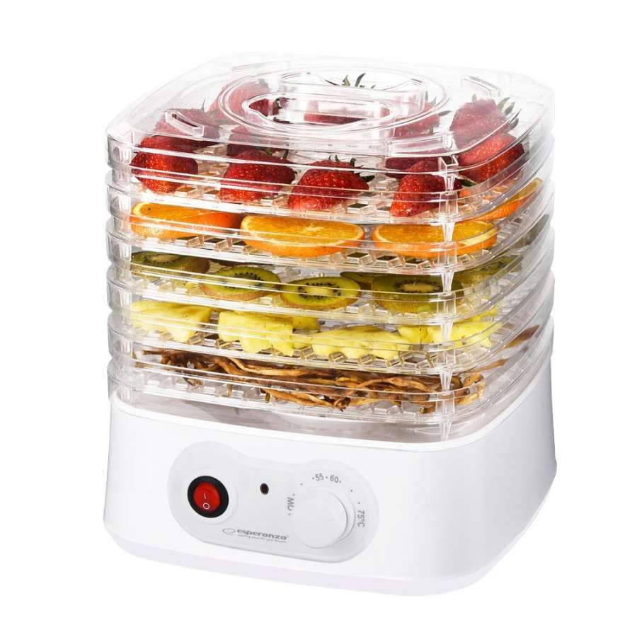 Esperanza EKD004 Food dehydrator,Transparent,White 250 W  