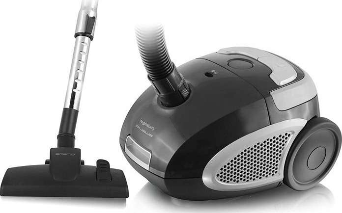 Emerio Vacuum Cleaner VE-109959.14, Ηλεκτρική Σκούπα 800W με Σακούλα & Κάδο 2L, Black / Grey  