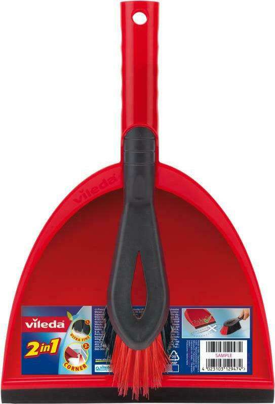 Vileda Dustpan with brush 2in1  