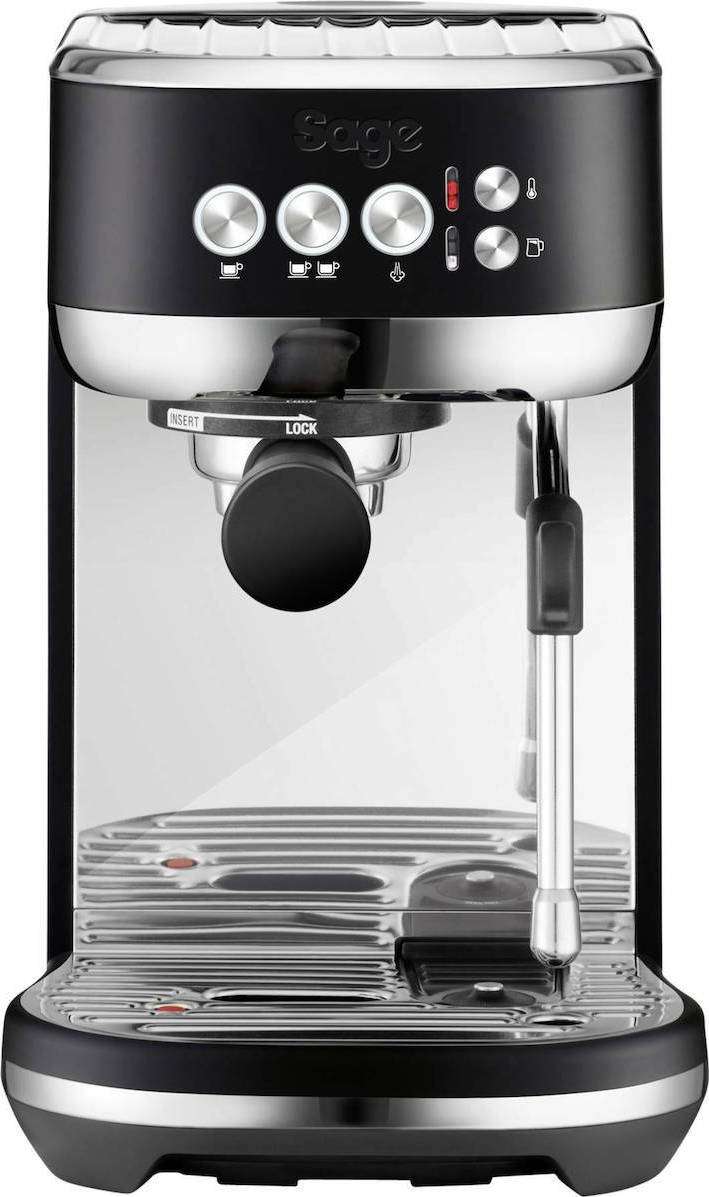 Sage SES500BTR Bambino Plus Μηχανή Espresso 1600W Πίεσης 15bar Matt Black  