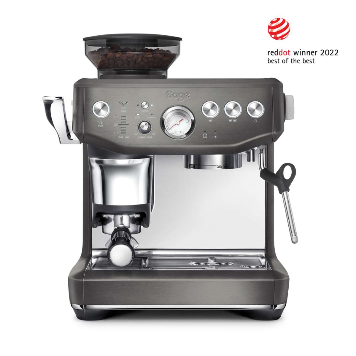 the Barista Express™ Impress - Black Stainless Steel  