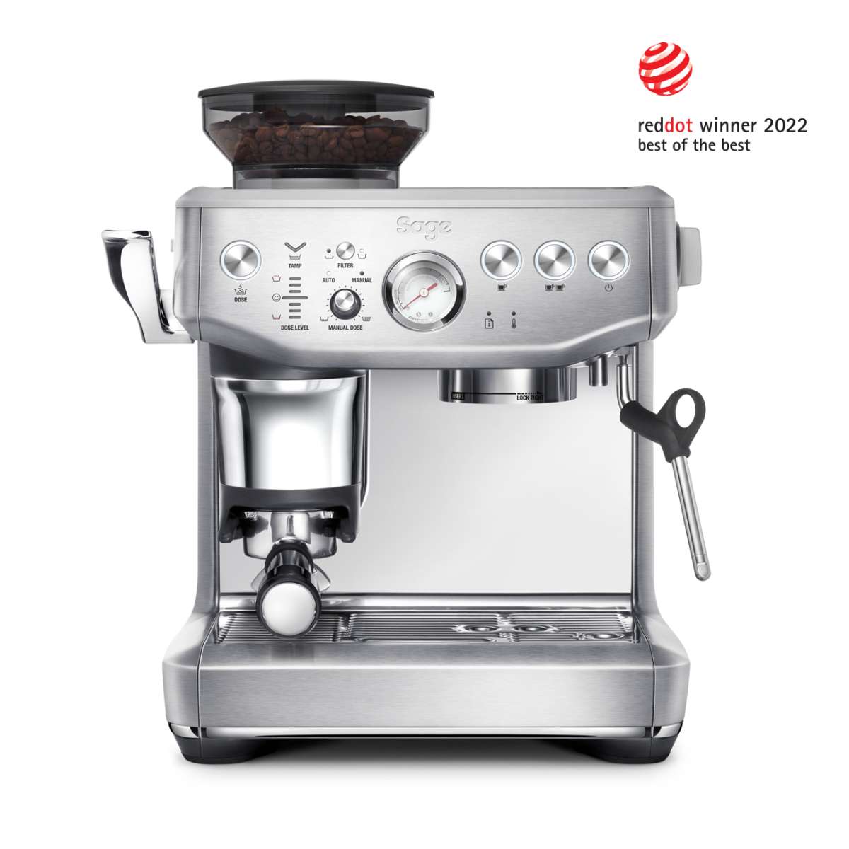 the Barista Express™ Impress - Brushed Stainless Steel  
