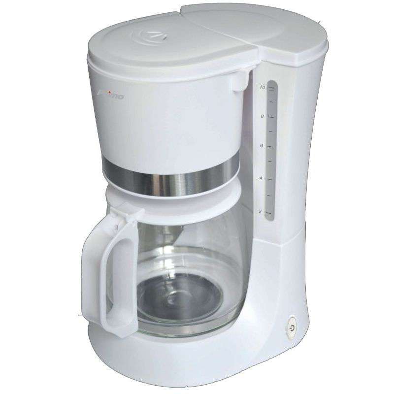 Καφετιέρα φίλτρου PRCM-40214 Primo Eco 1.2L 10φλ Λευκή-Inox  