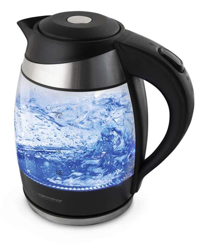 Βραστήρας Esperanza EKK009 Glass/Black  