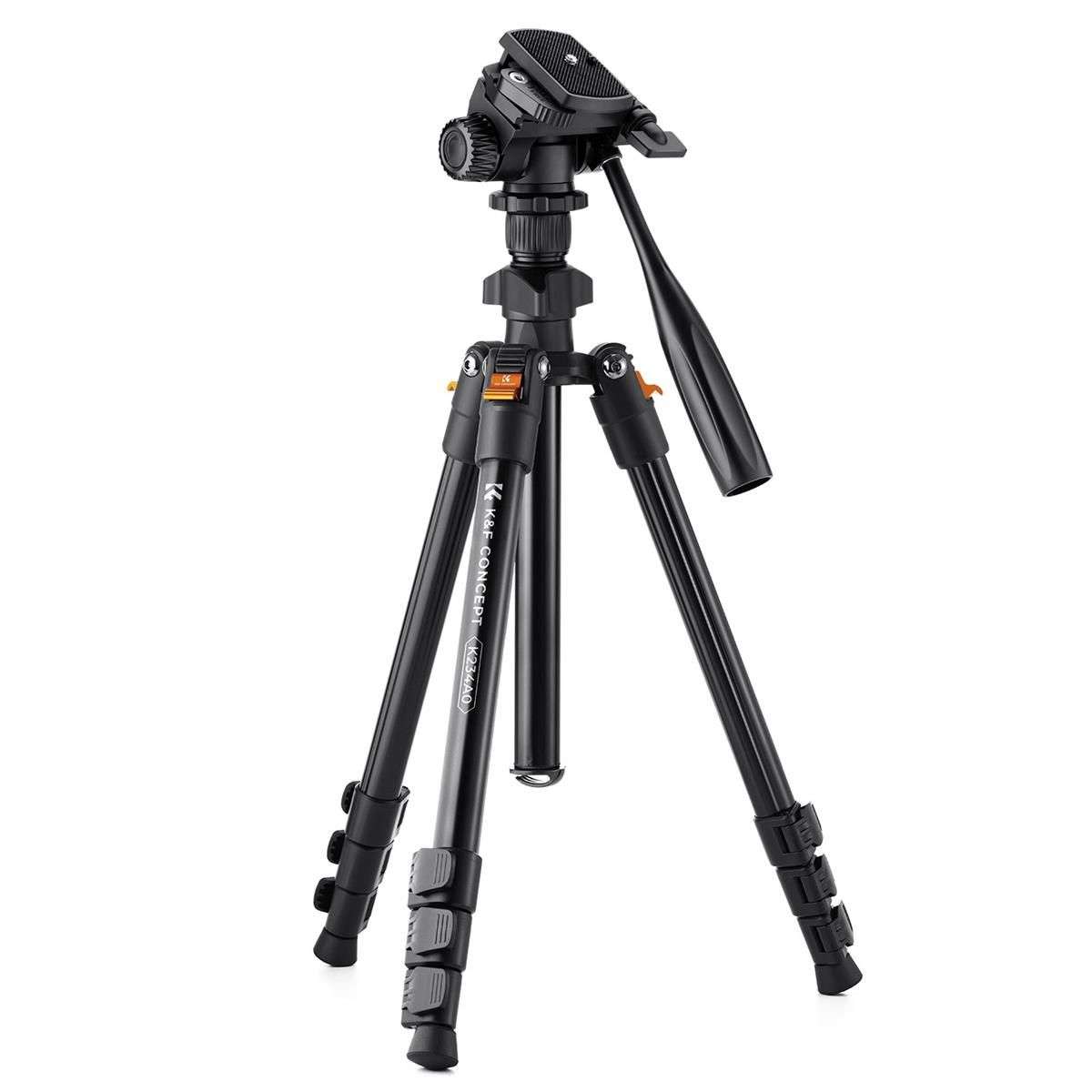 K&F Concept K234A0 Lightweight Aluminum Tripod with Video Head (KF09.115)  