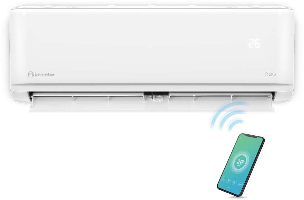 Inventor NEO (N2UV) Ν2UVI-09WF/ΝUVO-09 Κλιματιστικό Inverter 9000 BTU με Ιονιστή και Wi-Fi  