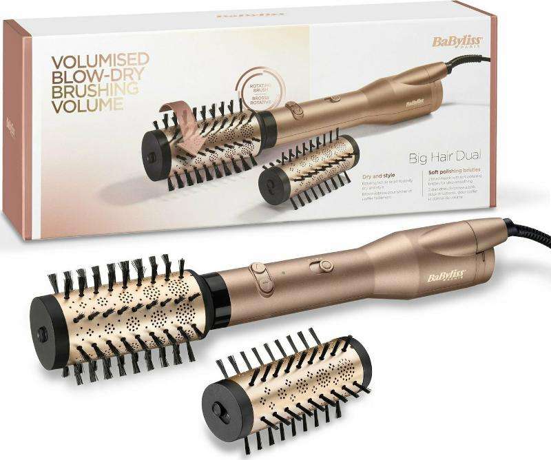 Ηλεκτρική Βούρτσα Μαλλιών Babyliss Gold Big Hair Dual 2 Gold  