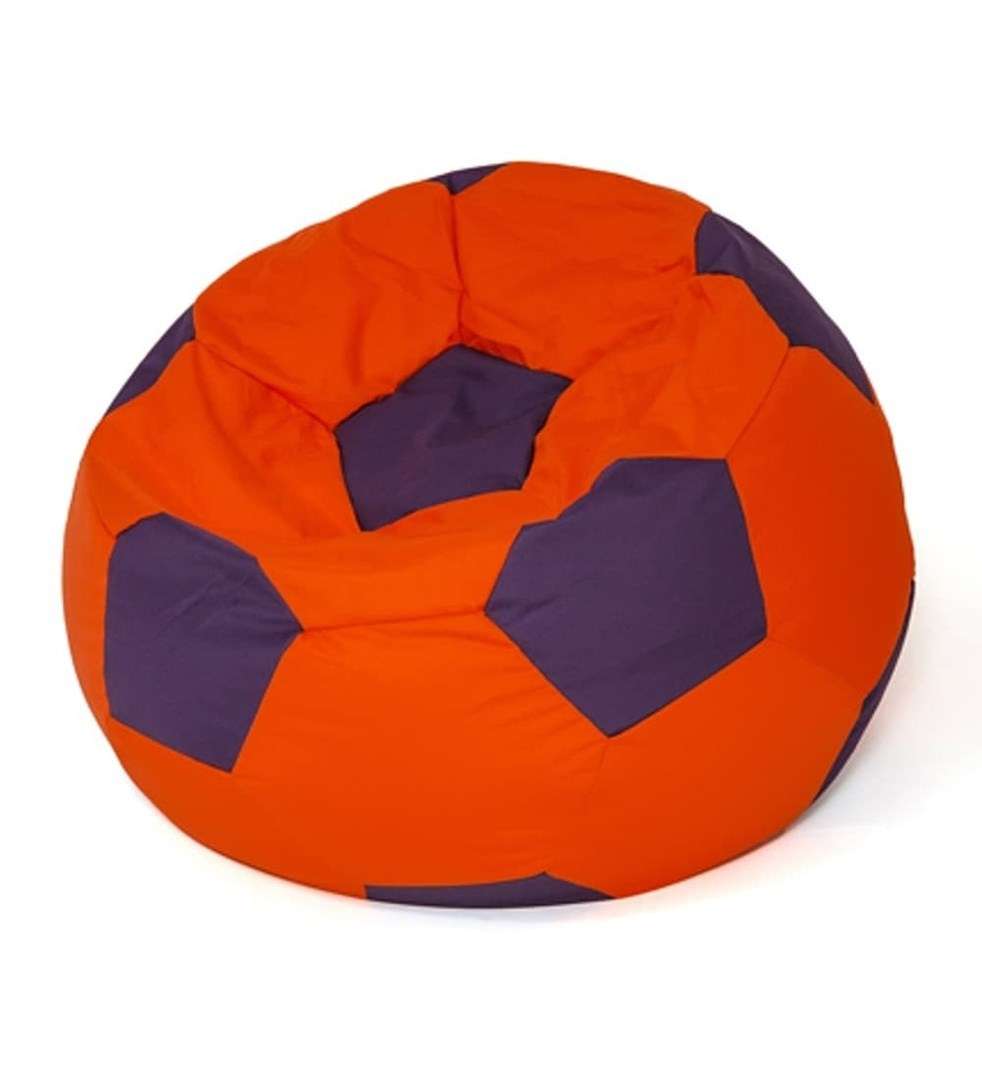 Soccer Sako bag pouffe red-purple L 80 cm  