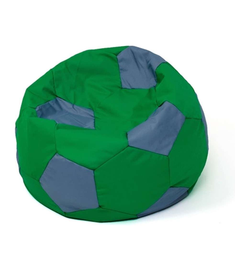 Soccer Sako bag pouffe green-grey L 80 cm  