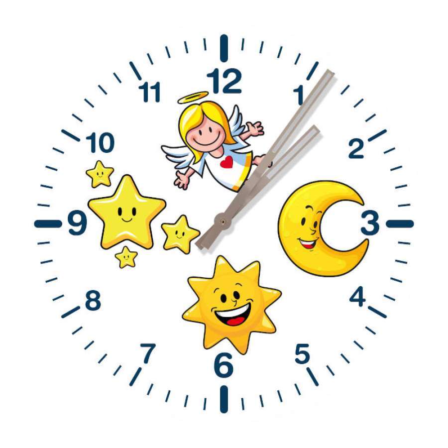 TECHNOLINE Children's wall clock WT7160 Angel Sky Stars 25 cm  