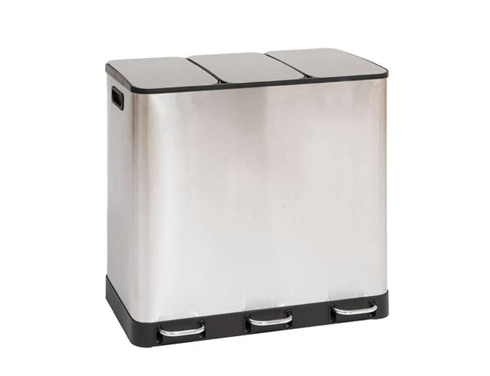 ΚΆΔΟΙ ΑΠΟΡΡΙΜΆΤΩΝ DUSTBIN MET 3X18L INOX ARIANE  