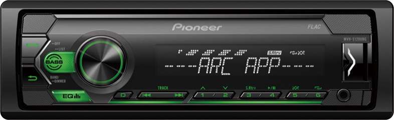 Pioneer MVH-S120UBG Radio usb aux 4x50w πράσινο  