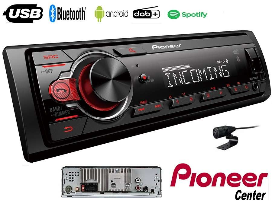 Pioneer MVH-330DAB Radio DAB / Usb / Bluetooth / Aux / 4x50w  