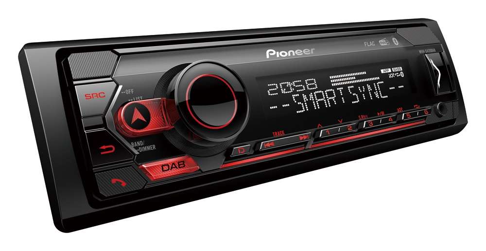 Pioneer  MVH-S420dab Radio+DAB Bluetooth Usb Κόκκινο  