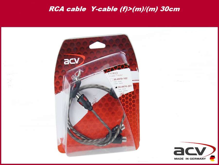 ACV ΚΑΛΩΔΙΟ RCA 1Θ/2Α 30cm  