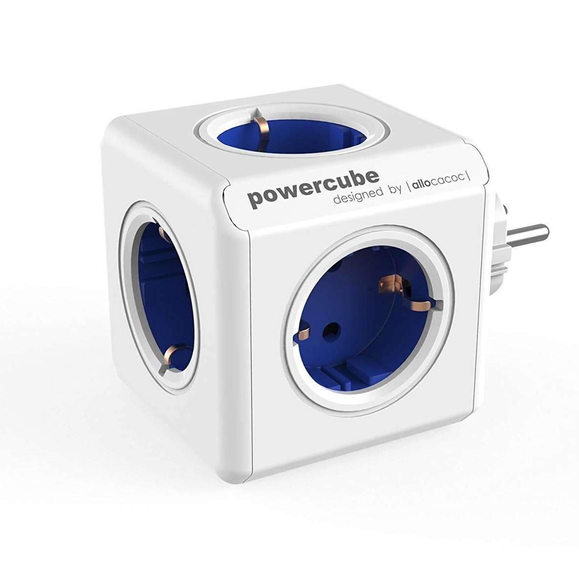 Allocacoc® PowerCube |Original| Πολύπριζο 5 θέσεων – Μπλε – 1100BL/DEORPC  