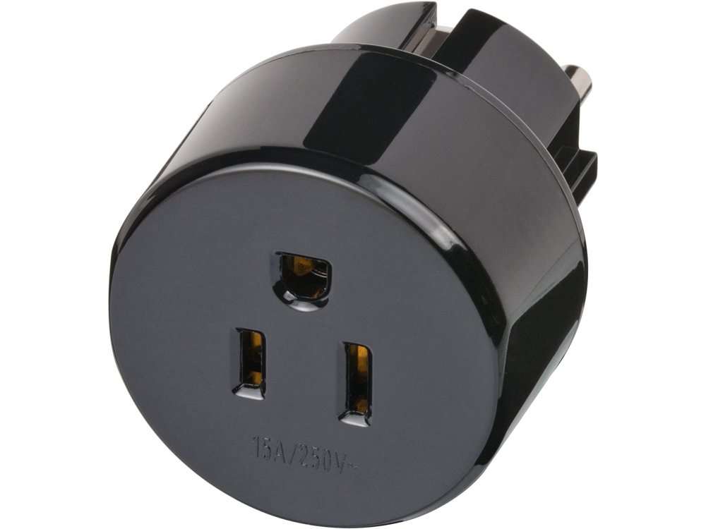 Brennenstuhl Travel Adapter, Αντάπτορας Ταξιδίου από US / Japan σε Schuko για Αμερικάνικη / Ιαπωνική Συσκευή σε Ελληνική Πρίζα   