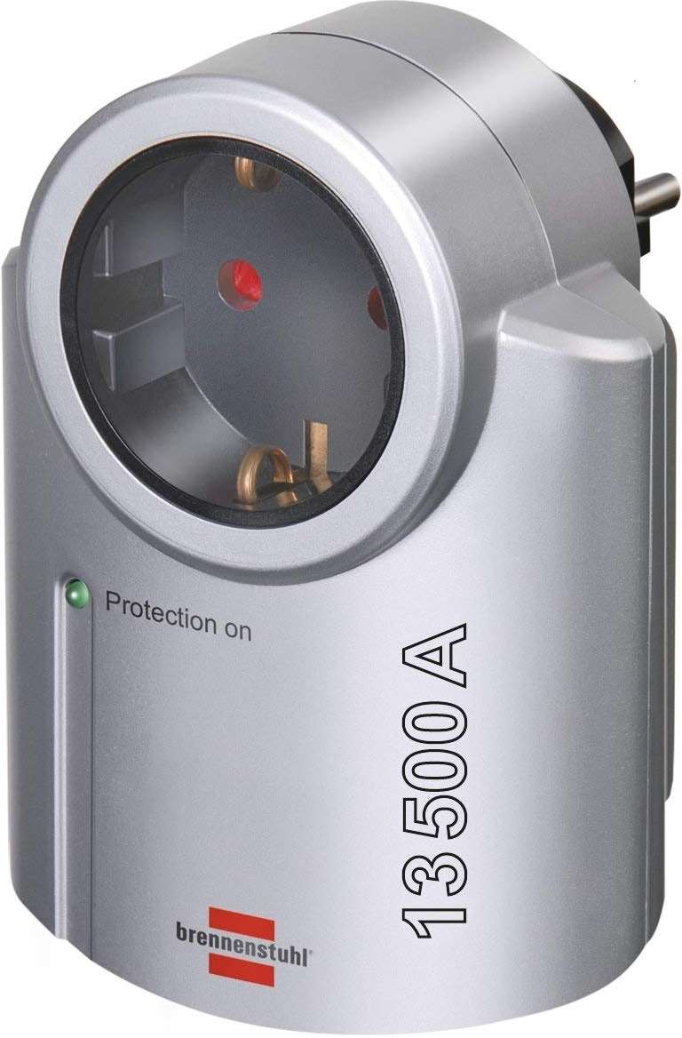 Brennenstuhl Primera Surge Protection Adapter, Προστατευτικό τάσης 13.500Α, με Ένδειξη Λειτουργίας,   